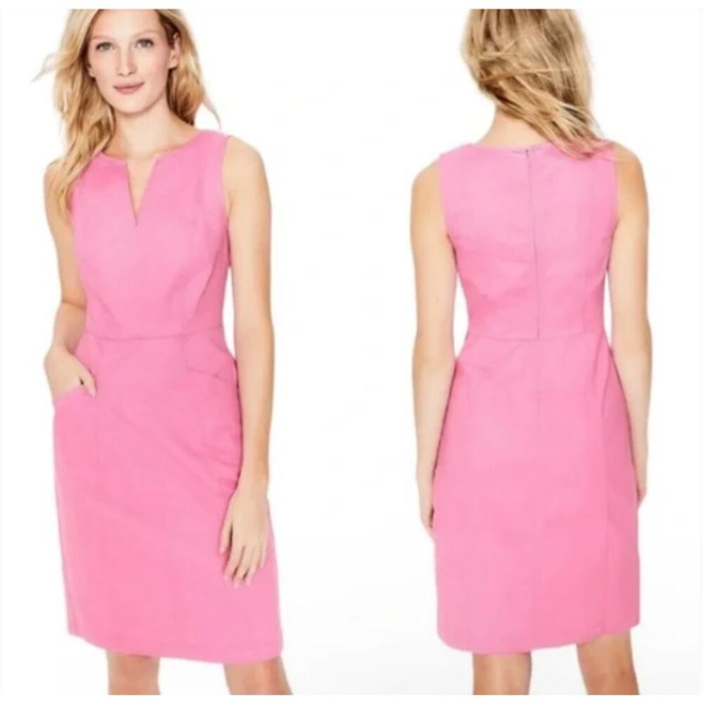 Boden Helena Pink Sleeveless Sheath Dress Size 4